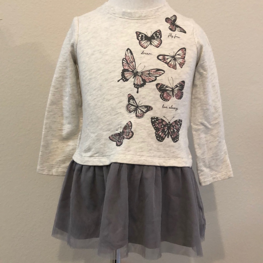 EUC 2 Years Gap Light Heather Grey Tulle Dress!